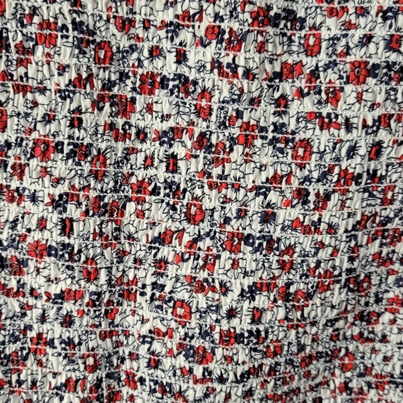 FRENCH CONNECTION Size Large Floral Print Balloon Sleeve - Picture 3 of 6